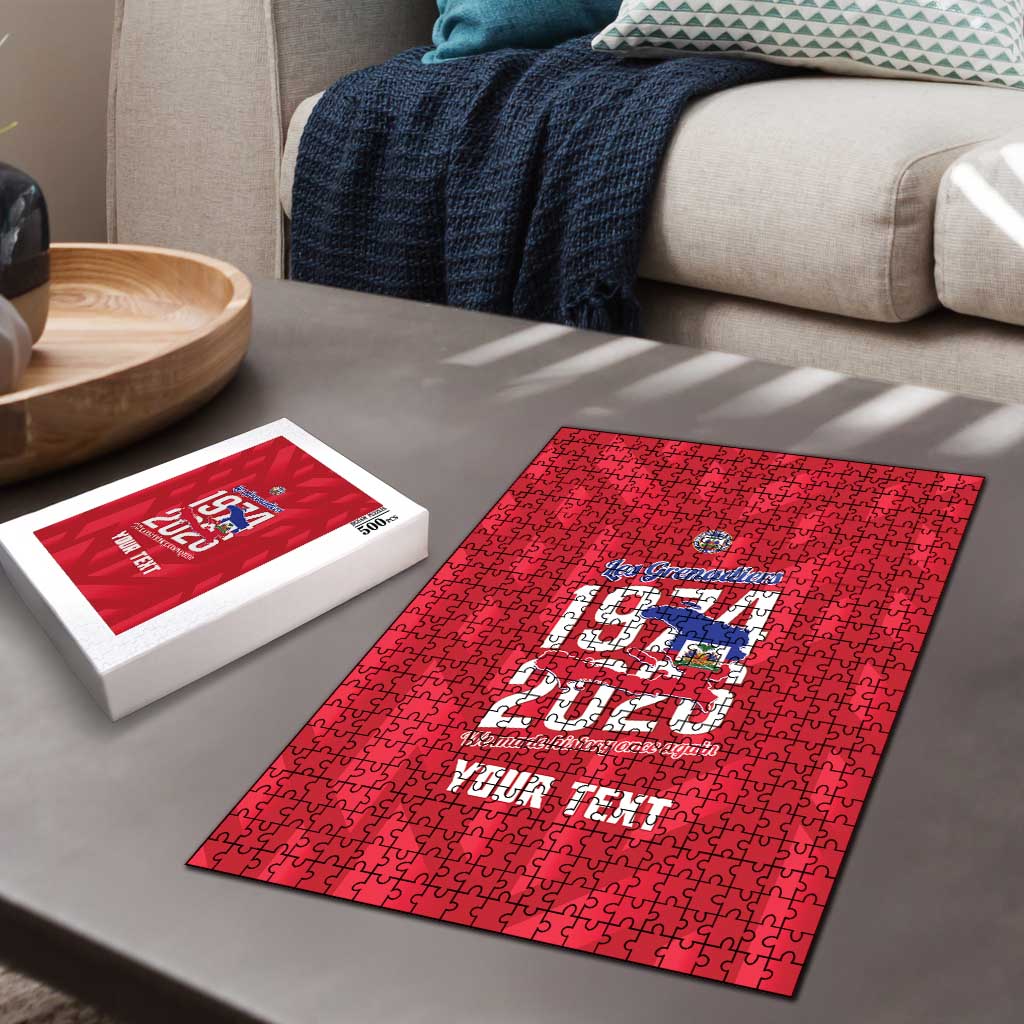 Personalized Haiti Football Puzzle Les Grenadiers Made History Once Again Red Color