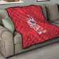 Personalized Afro Haiti Football Quilt Les Grenadiers Made History Once Again Red Color - African Pride
