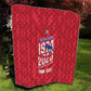 Personalized Afro Haiti Football Quilt Les Grenadiers Made History Once Again Red Color - African Pride