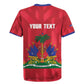 Personalized Afro Haiti Football Rugby Jersey Les Grenadiers Made History Once Again Red Color - African Pride