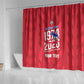 Personalized Afro Haiti Football Shower Curtain Les Grenadiers Made History Once Again Red Color - African Pride