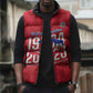 Personalized Haiti Football Sleeveless Puffer Jacket Les Grenadiers Made History Once Again Red Color