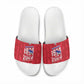 Personalized Haiti Football Slide Sandals Les Grenadiers Made History Once Again Red Color