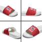 Personalized Haiti Football Slide Sandals Les Grenadiers Made History Once Again Red Color