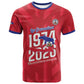 Personalized Afro Haiti Football T shirt Les Grenadiers Made History Once Again Red Color LT14