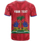 Personalized Afro Haiti Football T shirt Les Grenadiers Made History Once Again Red Color - African Pride