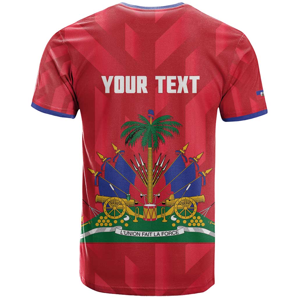 Personalized Afro Haiti Football T shirt Les Grenadiers Made History Once Again Red Color - African Pride