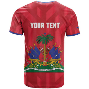 Personalized Afro Haiti Football T shirt Les Grenadiers Made History Once Again Red Color - African Pride