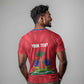 Personalized Afro Haiti Football T shirt Les Grenadiers Made History Once Again Red Color - African Pride