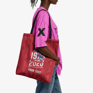 Personalized Haiti Football Tote Bag Les Grenadiers Made History Once Again Red Color