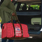 Personalized Haiti Football Travel Bag Les Grenadiers Made History Once Again Red Color