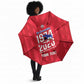 Personalized Haiti Football Umbrella Les Grenadiers Made History Once Again Red Color