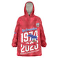 Personalized Afro Haiti Football Wearable Blanket Hoodie Les Grenadiers Made History Once Again Red Color - African Pride