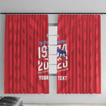 Personalized Afro Haiti Football Window Curtain Les Grenadiers Made History Once Again Red Color - African Pride