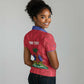 Personalized Afro Haiti Football Women Polo Shirt Les Grenadiers Made History Once Again Red Color - African Pride