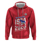 Personalized Afro Haiti Football Zip Hoodie Les Grenadiers Made History Once Again Red Color - African Pride