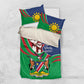 Namibia Independence Day Bedding Set Coat Of Arms Curve Style