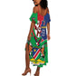 Namibia Independence Day Summer Maxi Dress Coat Of Arms Curve Style