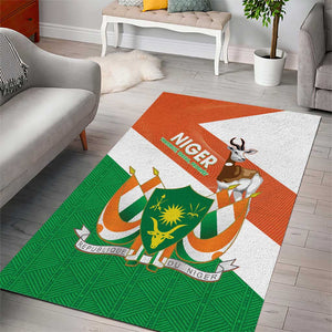 Afro Niger Area Rug Dama Gazelle African Pattern - Republic Day
