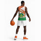 Afro Niger Basketball Jersey Dama Gazelle African Pattern - Republic Day - African Pride