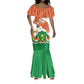 Afro Niger Mermaid Dress Dama Gazelle African Pattern - Republic Day