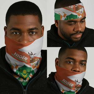 Afro Niger Neck Gaiter Dama Gazelle African Pattern - Republic Day LT14
