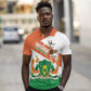 Afro Niger Polo Shirt Dama Gazelle African Pattern - Republic Day