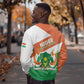 Afro Niger Sweatshirt Dama Gazelle African Pattern - Republic Day