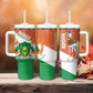Afro Niger Tumbler With Handle Dama Gazelle African Pattern - Republic Day