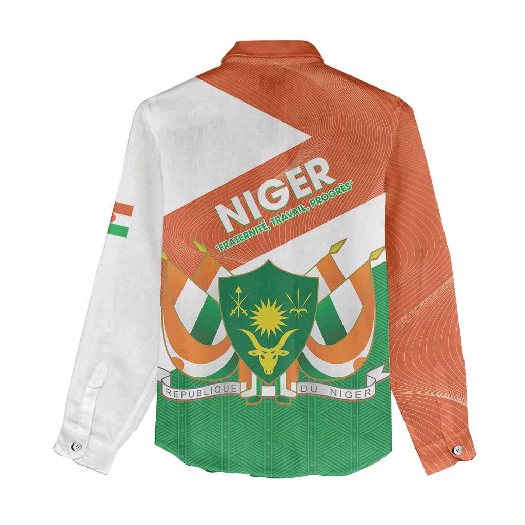 Afro Niger Women Casual Shirt Dama Gazelle African Pattern - Republic Day LT14