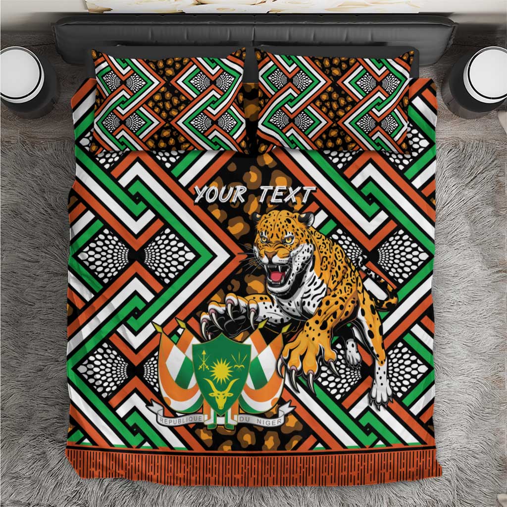 Personalized Afro Niger Bedding Set Leopard Ankara African Pattern