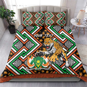 Personalized Afro Niger Bedding Set Leopard Ankara African Pattern
