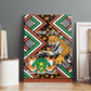 Personalized Afro Niger Canvas Wall Art Leopard Ankara African Pattern
