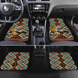 Personalized Afro Niger Car Mats Leopard Ankara African Pattern