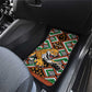 Personalized Afro Niger Car Mats Leopard Ankara African Pattern
