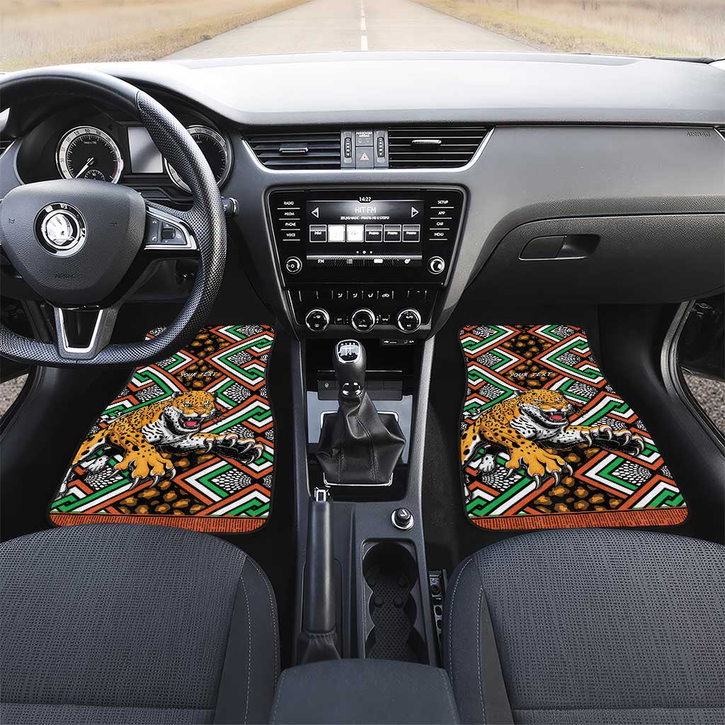 Personalized Afro Niger Car Mats Leopard Ankara African Pattern
