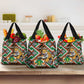 Personalized Afro Niger Grocery Bag Leopard Ankara African Pattern