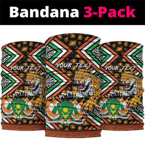 Personalized Afro Niger Neck Gaiter Leopard Ankara African Pattern LT14