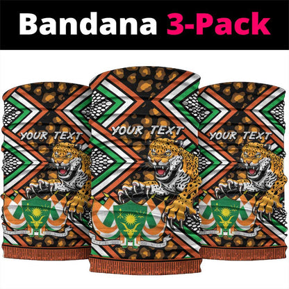 Personalized Afro Niger Neck Gaiter Leopard Ankara African Pattern LT14