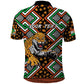 Personalized Afro Niger Polo Shirt Leopard Ankara African Pattern