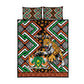 Personalized Afro Niger Quilt Bed Set Leopard Ankara African Pattern