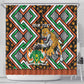 Personalized Afro Niger Shower Curtain Leopard Ankara African Pattern