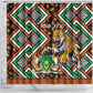 Personalized Afro Niger Shower Curtain Leopard Ankara African Pattern