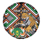 Personalized Afro Niger Spare Tire Cover Leopard Ankara African Pattern
