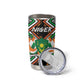 Personalized Afro Niger Tumbler Cup Leopard Ankara African Pattern