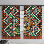 Personalized Afro Niger Window Curtain Leopard Ankara African Pattern