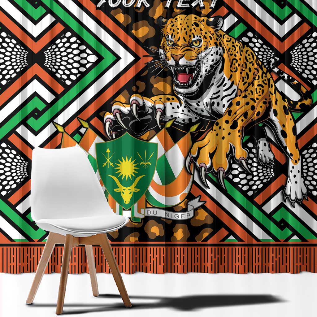Personalized Afro Niger Window Curtain Leopard Ankara African Pattern