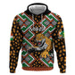 Personalized Afro Niger Zip Hoodie Leopard Ankara African Pattern