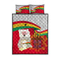 Ghana Independence Day Quilt Bed Set Gana Map Happy 67 Years Anniversary