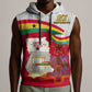 Ghana Independence Day Sleeveless Hoodie Gana Map Happy 67 Years Anniversary - African Pride